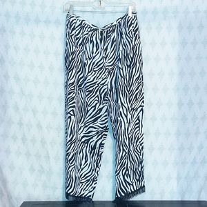 F l Malik Zebra pants size L